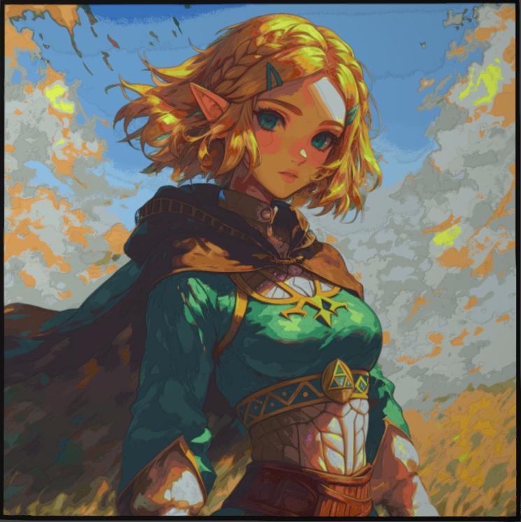 Zelda CMYK Lithophane
