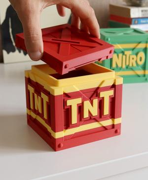 TNT crate - Secret box + Piggy bank + Container
