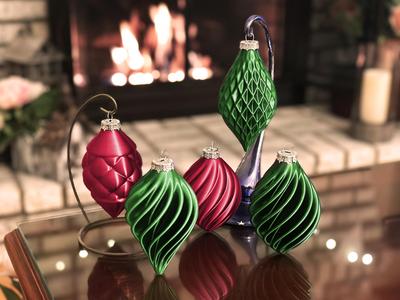 Christmas Tree Ornament Set 1 (Vase Mode Prints)