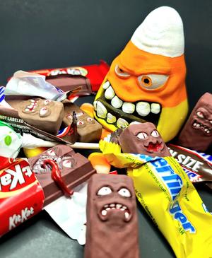  Mimic Halloween candy decoration
