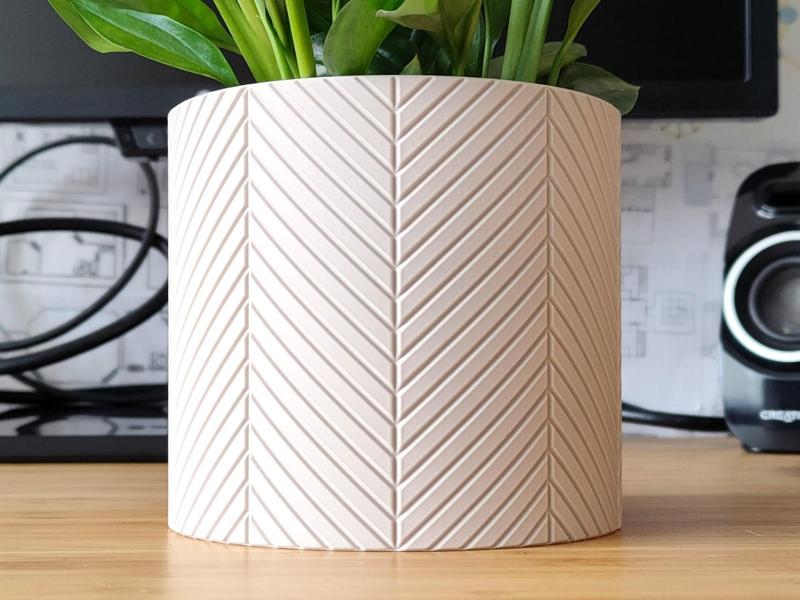 Chevron Plant pot and Planter - Vase mode design