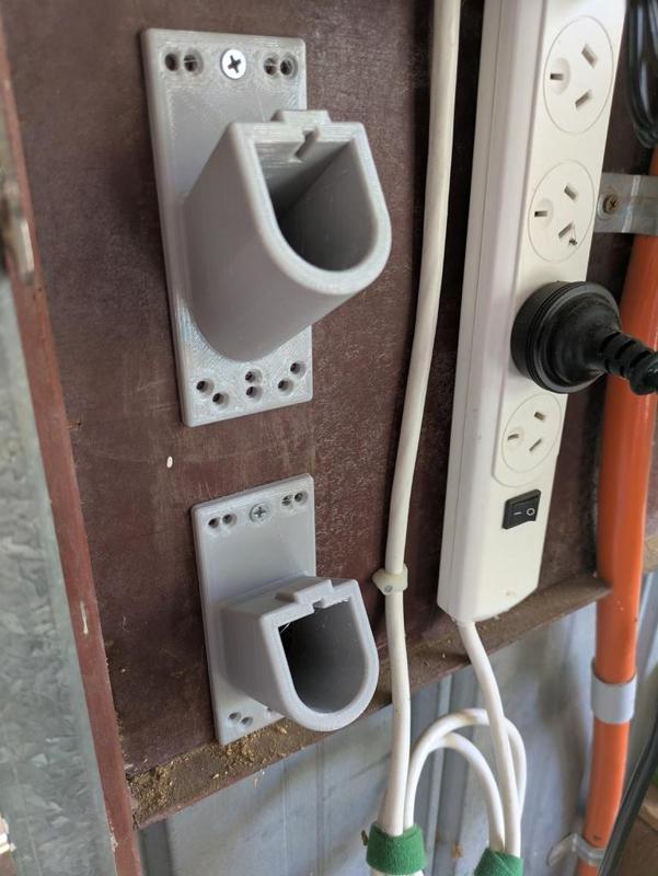 Ryobi One+ battery wall holder