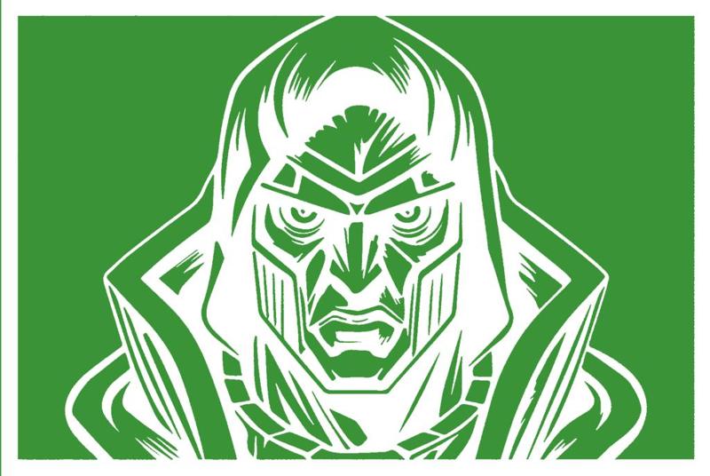 Dr doom stencil 4