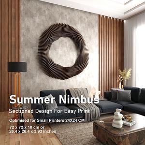 Summer Nimbus Wall Sculpture Model 3D Print Model