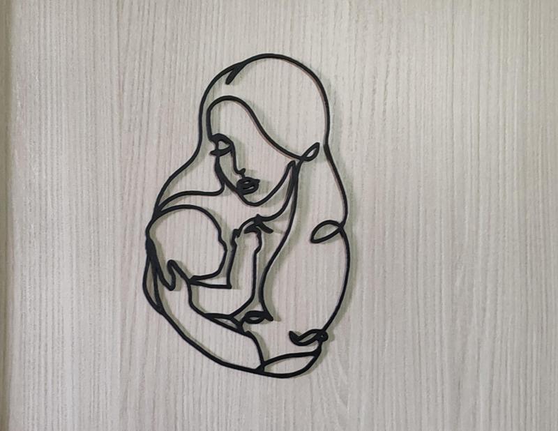 Mother holding baby - Mother's day 2d home decor