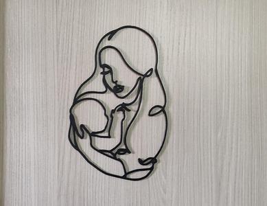 Mother holding baby - Mother's day 2d home decor