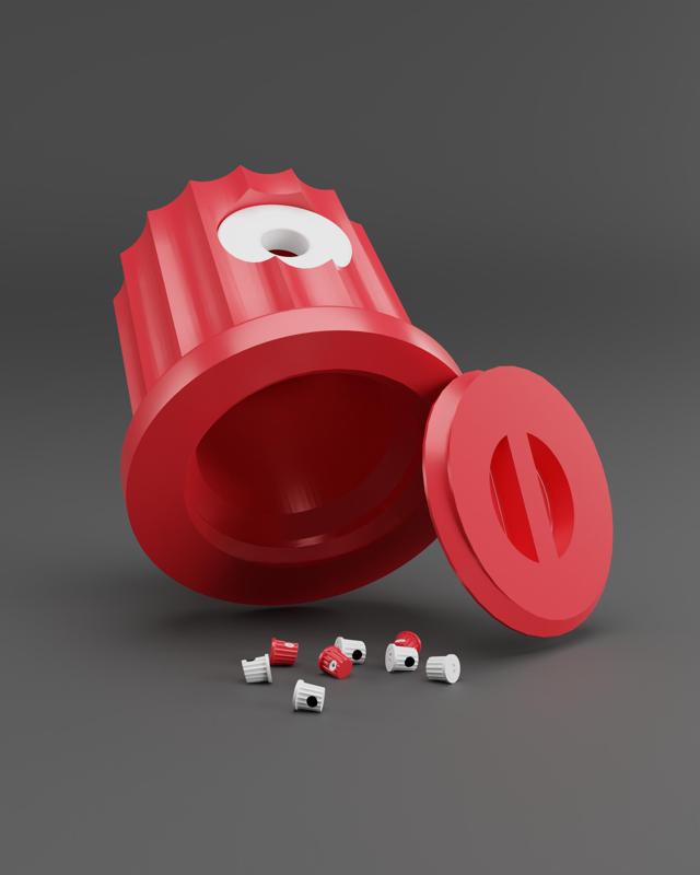 Spray Nozzle Storage For Paint and Aerosol Spray Can Nozzles