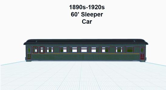 60' Woodside Sleeper (HO SCALE)