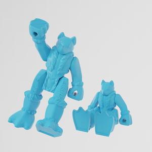 Arctic Fox – Animal Warriors (Print-in-place) - 3D Toy Zone
