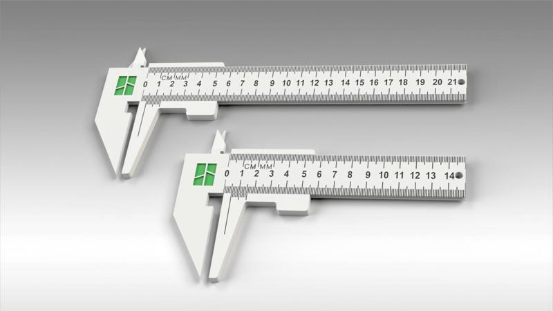 Vernier Caliper Ruler - Two Lengths