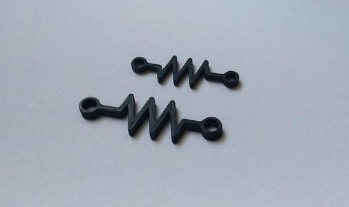 Resistor keychain