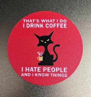 Crazy Cat Coaster