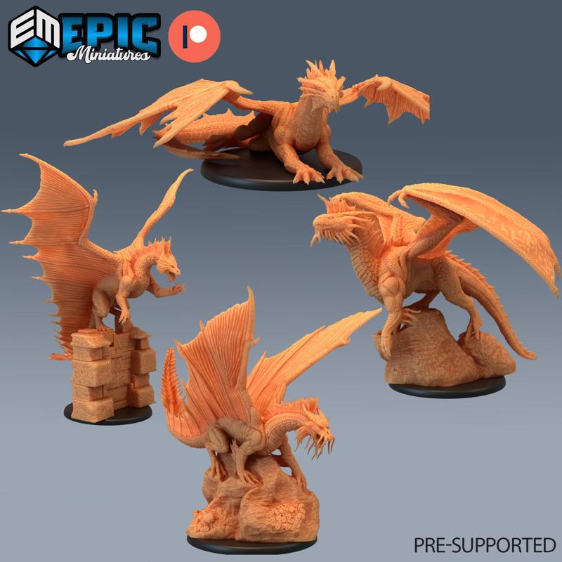 Young Dragon Set / Legendary Drake / Winged Mountain Encounter / Ancient Magical Beast / Evil Dragonborn / Draconic Army