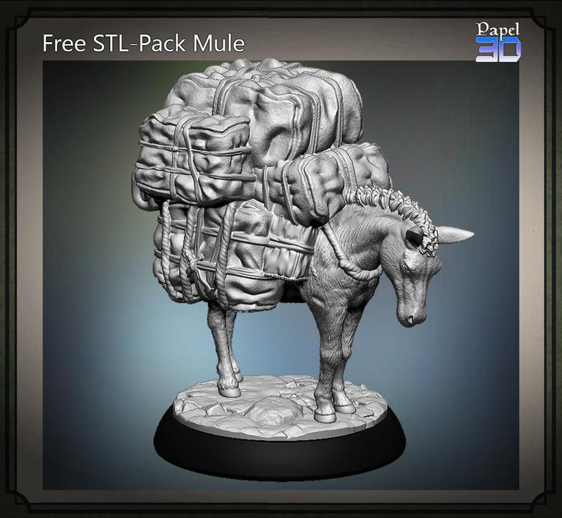 Free STL - Pack Mule