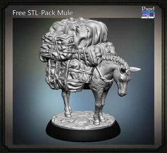 Free STL - Pack Mule