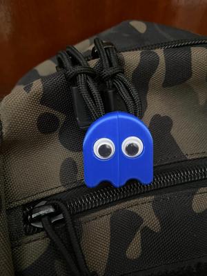 Zipper Pull - Pac Man Series (Ghost) Remix (embedded magnets)