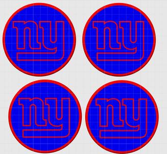 New York Giants Football Coasters