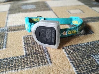 Samsung SmartTag2 tracker case for a cat collar