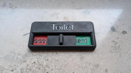 Toilet status slider