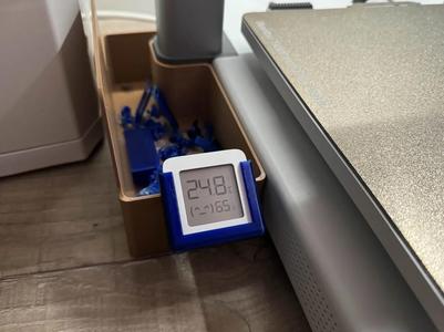 Mijia temp and humidity sensor holder for poop chute