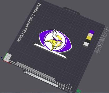 Minnesota Vikings Table Stand