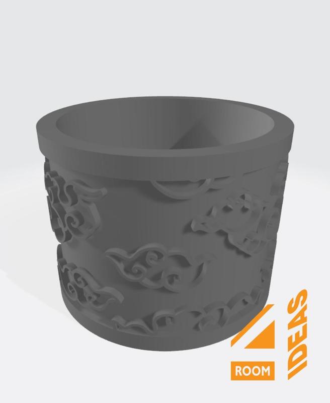 Succulent Planter Japanese Style - Clouds/Kumo V2
