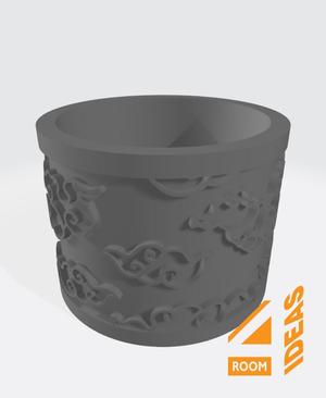 Succulent Planter Japanese Style - Clouds/Kumo V2