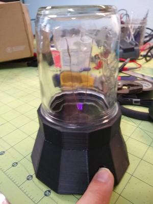 Jacob's ladder base for mason jar