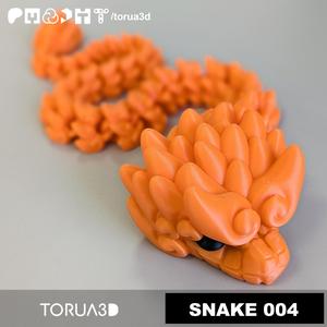 Articulated Snake 004 - Print in place - No supports - 3mf - STL