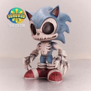 Zombie Sonic - Articulated Flexi Figure - No Supports 3D Print STL/3MF