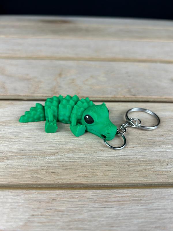 Gator Fidget with Movable Legs Keychain