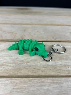 Gator Fidget with Movable Legs Keychain