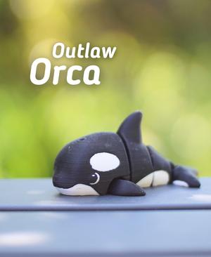 Outlaw Orca - Articulated Fidget Orca - Ludo Animal