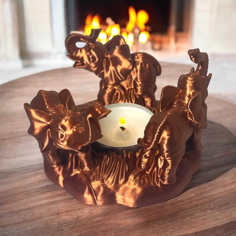 Elephant candle holder