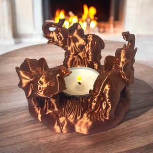 Elephant candle holder