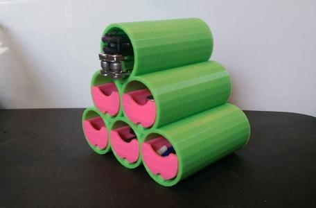 Circular Mini Drawers - 6 pack cluster.