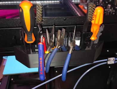Prusa XL Tool Caddy - No hardware - Enclosure compatible and any 3030 extrusion mount   