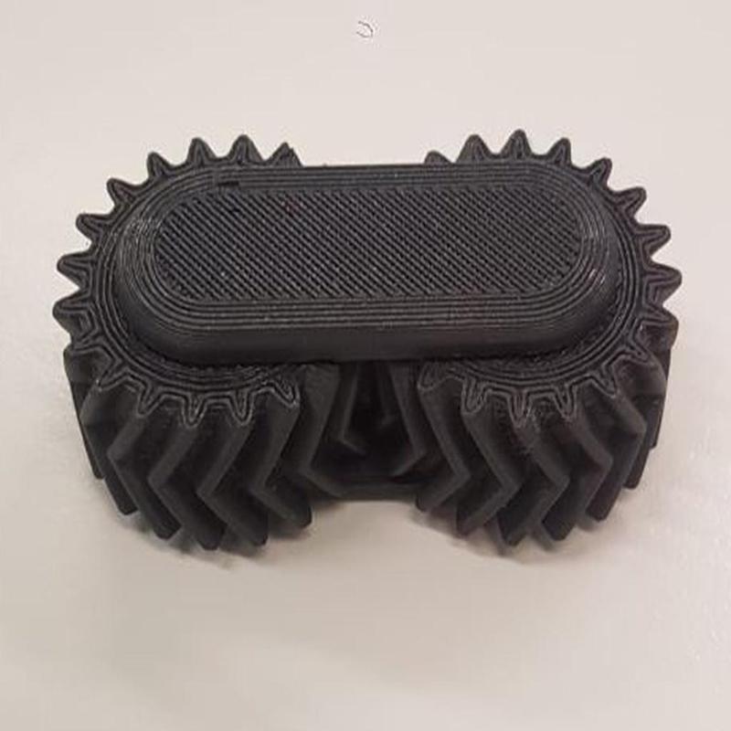 Helical gear fidget toy