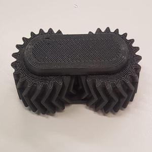 Helical gear fidget toy