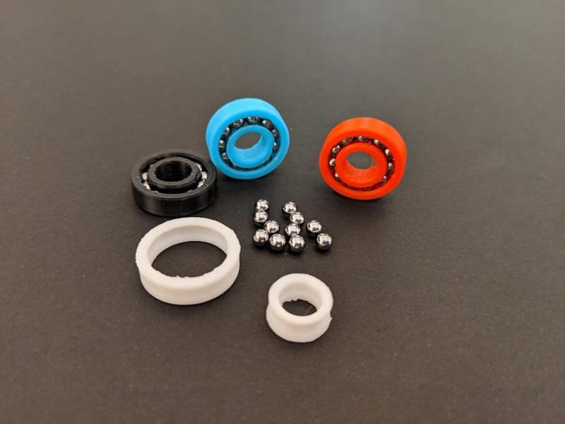 Functional bearing with steal BB gun balls