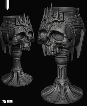 Throne of the Damned - Gothic Skull Goblet