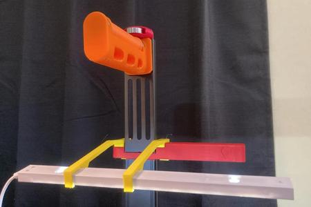 Ender 2 Pro Handle with Spool Bracket & Light Bar Holder   
