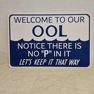 Pool sign