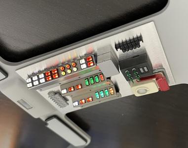 18 BTTF DeLorean Overhead console