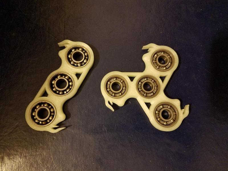 Flamed and Filleted Fidget Spinner Set (EDC) *Updated*