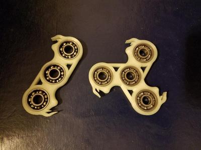 Flamed and Filleted Fidget Spinner Set (EDC) *Updated*