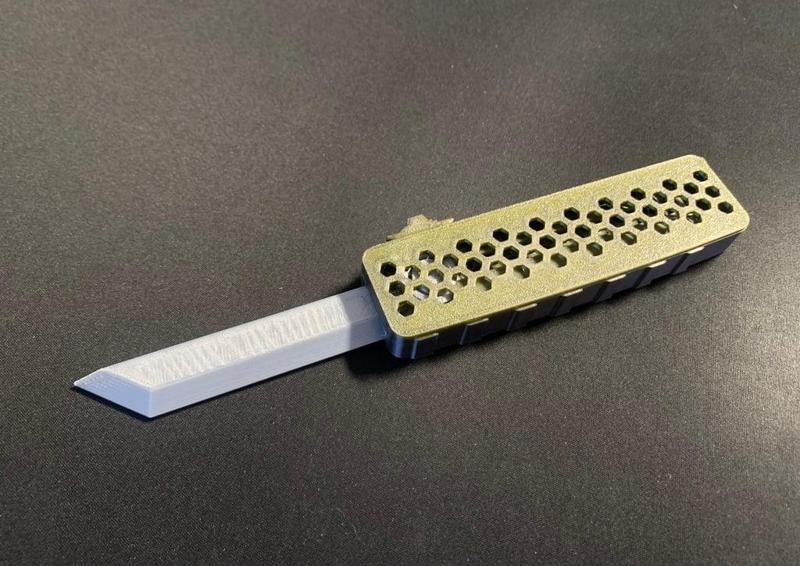 OTF Fidget Knife - Trapezoid Blade remix