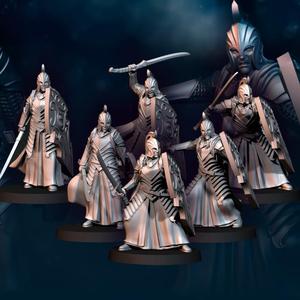 6x Bloody Elf with Sword and Shield | Bloody Elves | Davale Games | Fantasy