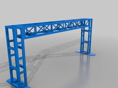 1/10 Scale Signal Bridge for RC Drift Track