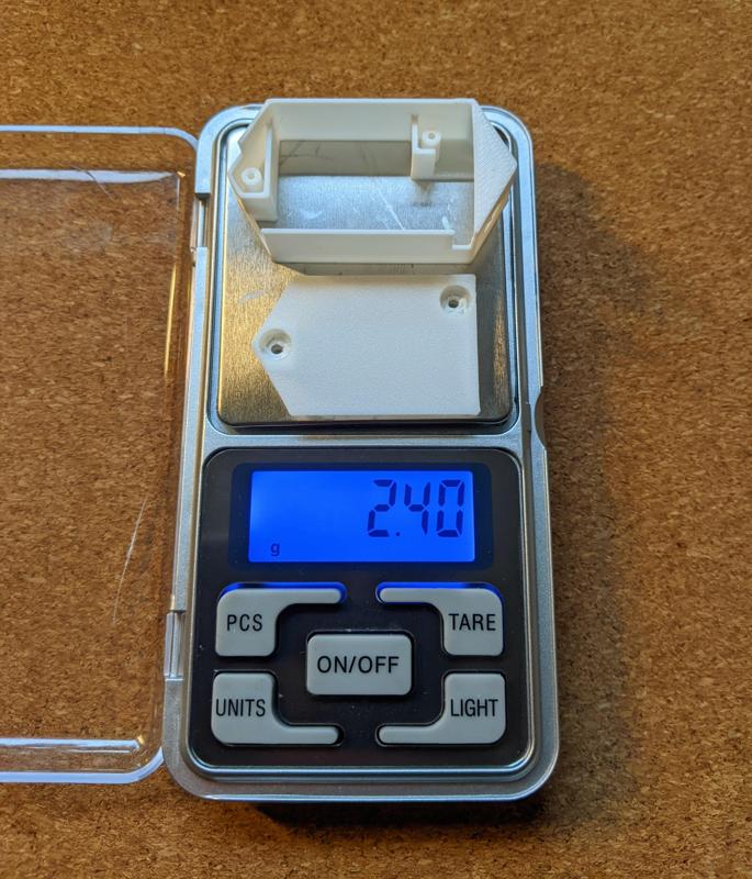 Frame for internal servos in 3D printed LW-PLA wings